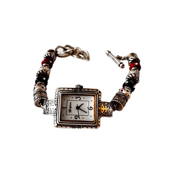 Brighton Short Hills Japan Movement Silver Watch 14 Colorful Beads New Battery main image 4